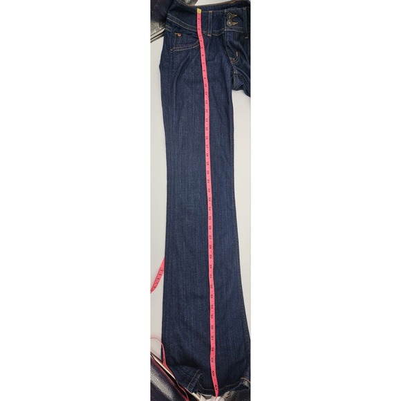 HUDSON Women's Bootcut Jeans Signature Flap Pockets Dark Blue Size 27 - Picture 9 of 9